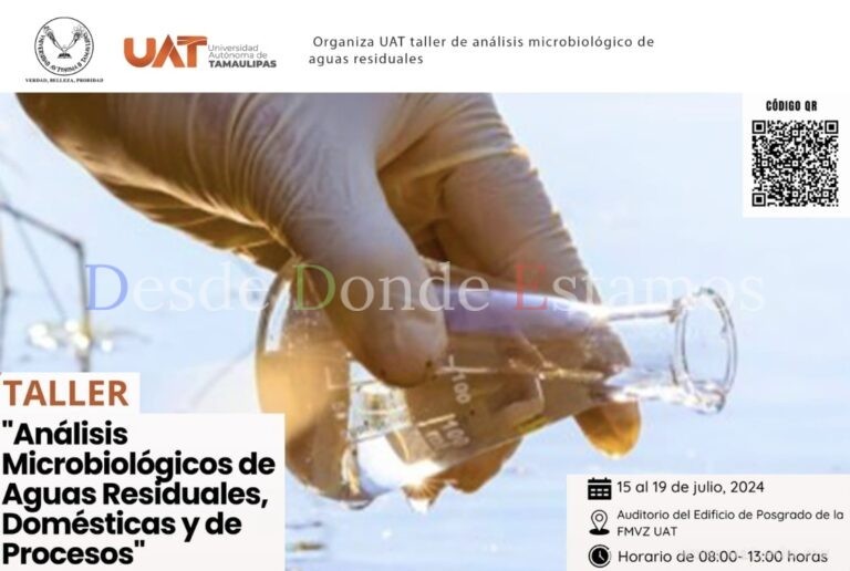 Ofrece UAT taller de análisis microbiológico de aguas residuales