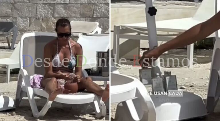 Tiktoker exhibe a extranjera robándose arena en playa de Cozumel