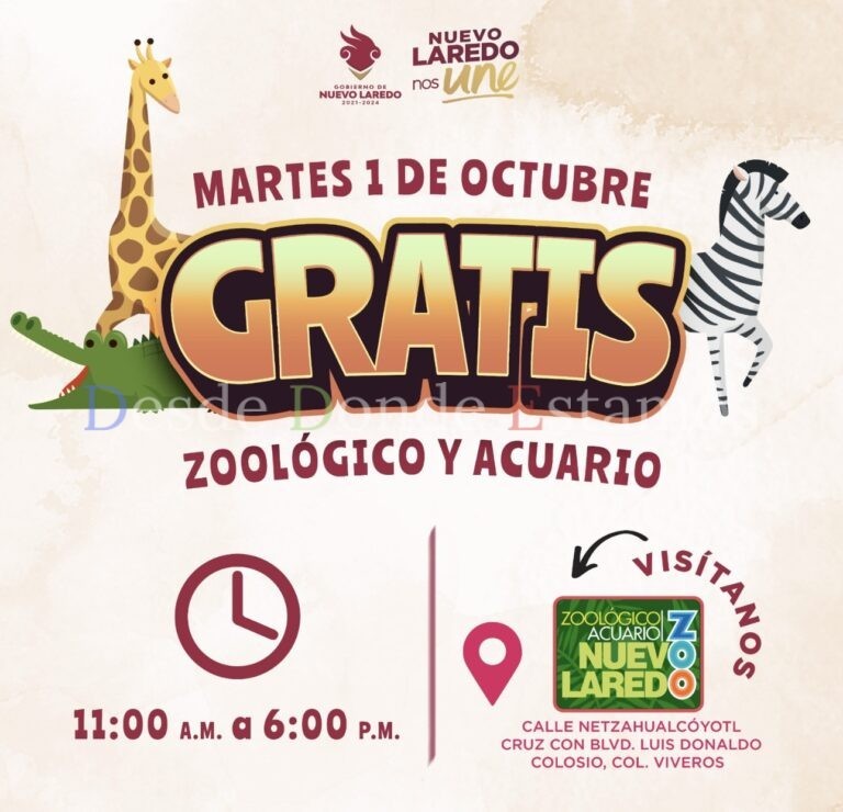 Gobierno municipal invita a los ciudadanos al zoológico y acuario; martes es entrada gratis