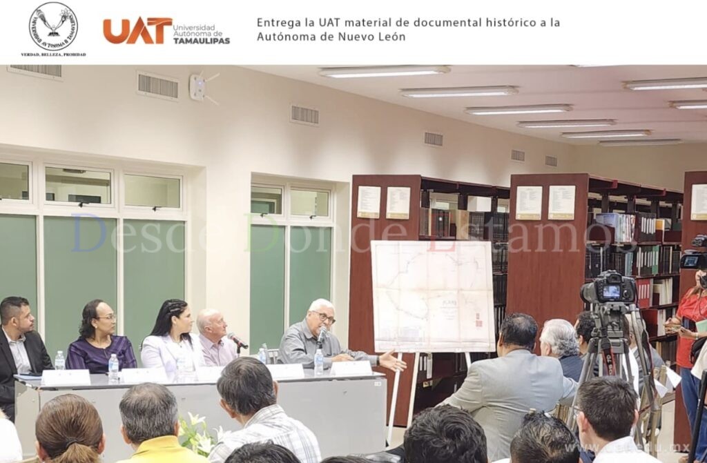 Entrega la UAT documento histórico a la Autónoma de Nuevo León