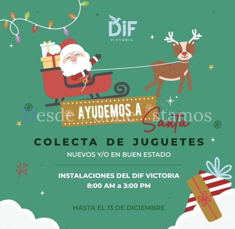 Convoca DIF Victoria a una mega colecta de juguetes para regalar sonrisas esta navidad