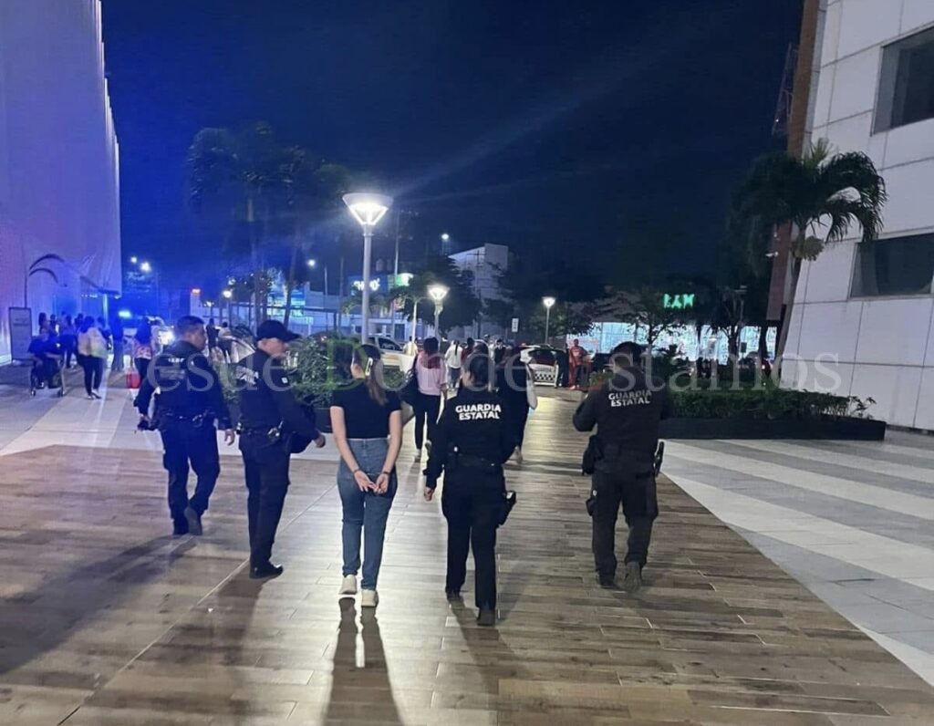 Detienen a Melanie por presunto robo en Plaza Galerías en Tampico