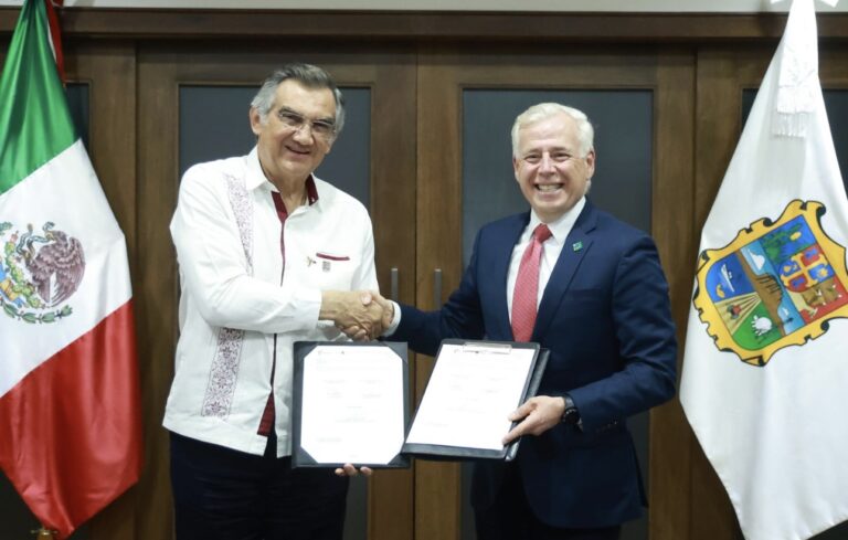 Firma Tamaulipas convenio con NADBank para impulsar proyectos prioritario