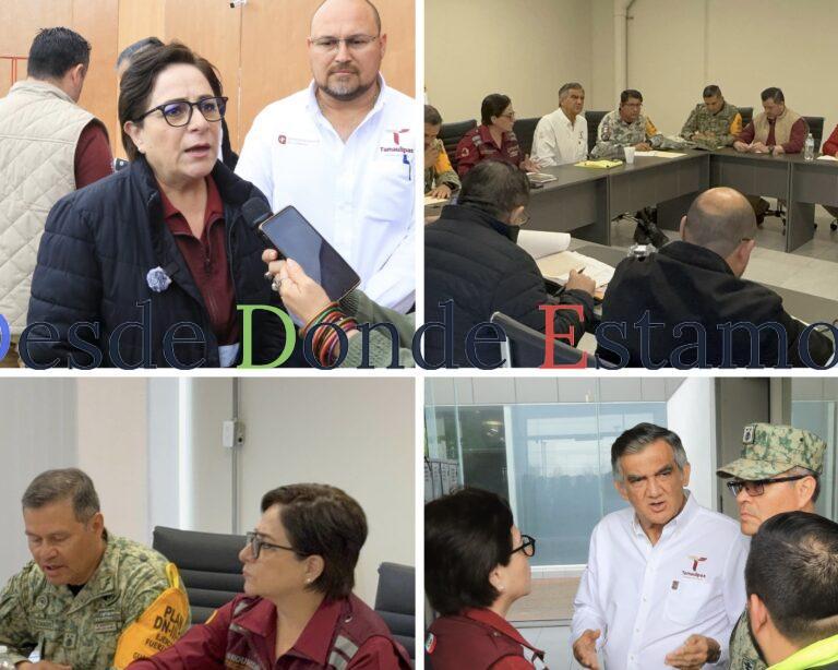 Coordinan atención a familias afectadas por lluvias en Reynosa