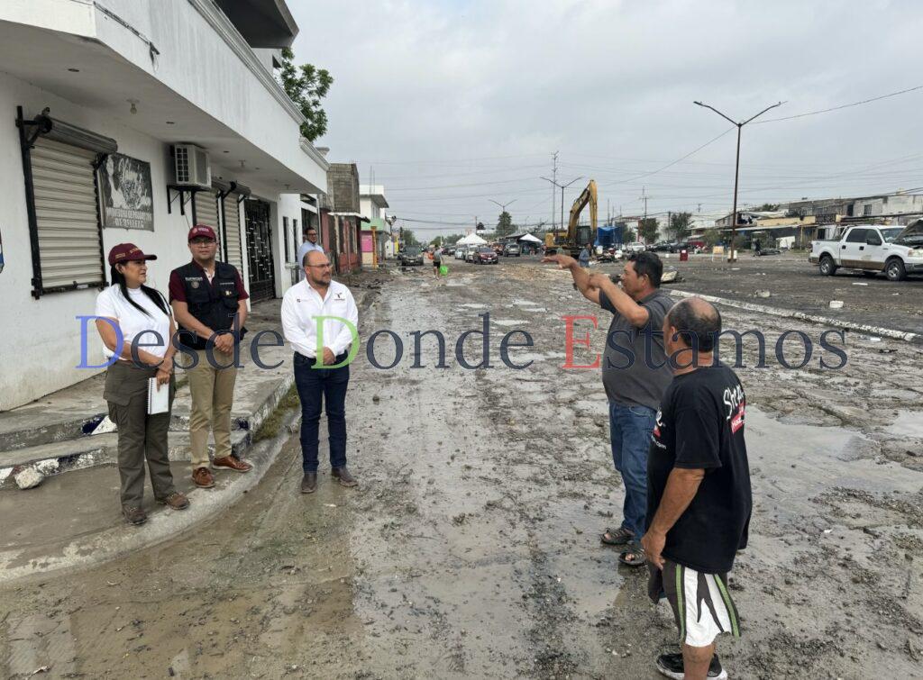 Recorre secretaria de Bienestar federal zonas afectadas en Reynosa