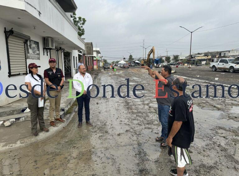 Recorre secretaria de Bienestar federal zonas afectadas en Reynosa