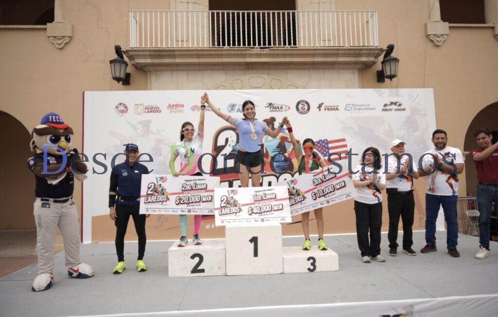 Corredores de la región disfrutan de Maratón Binacional Dos Laredos 2025