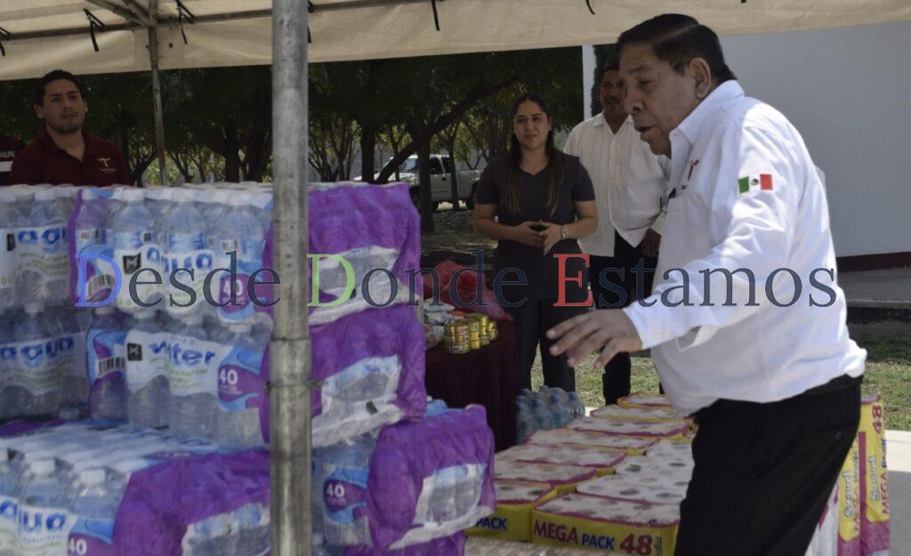 Guardia Estatal se suma con donativo para población afectada por inundaciones
