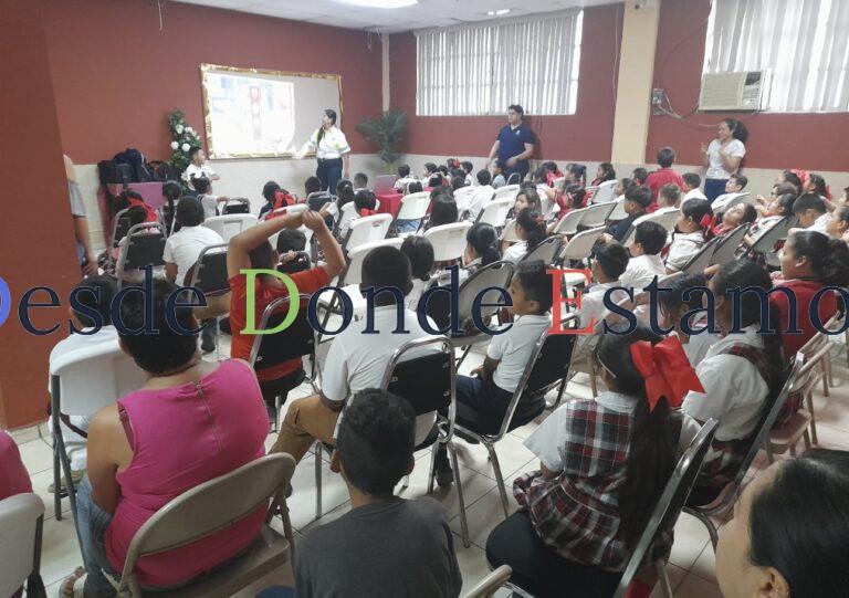 Promueven seguridad vial en la primaria Miguel Hidalgo y Costilla
