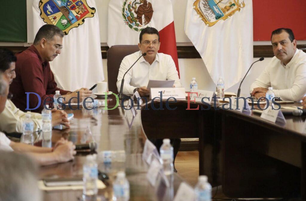 Preside Alcalde Mesa del Agua Municipal