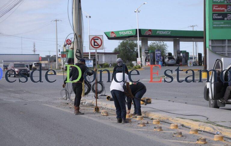 Rehabilitan pavimento en laterales de carretera nacional
