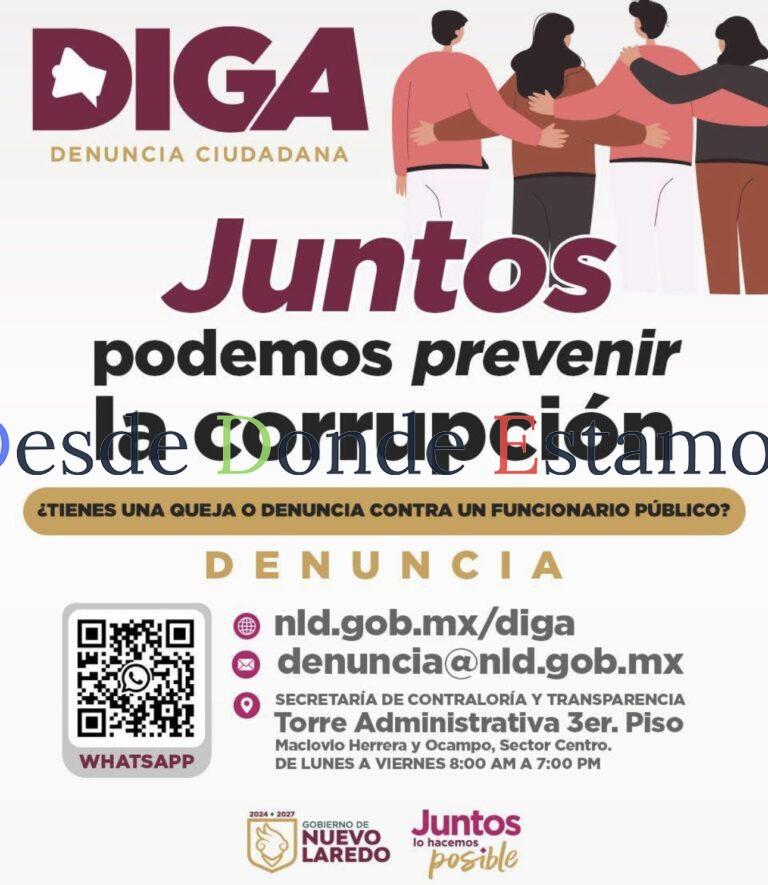 Trabajan en Nuevo Laredo en combate a la corrupción