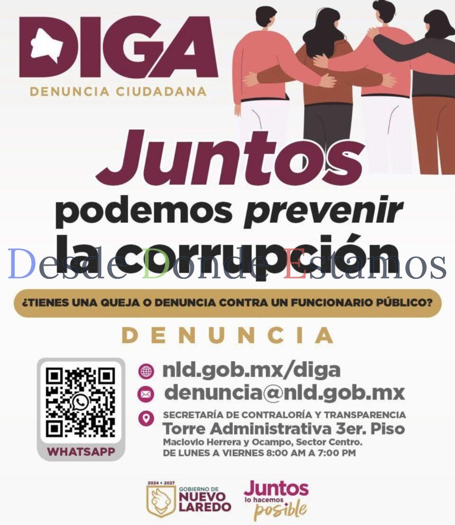 Trabajan en Nuevo Laredo en combate a la corrupción