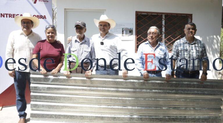 Entrega ayuntamiento vivienda digna a adulto mayor en ejido La Presa