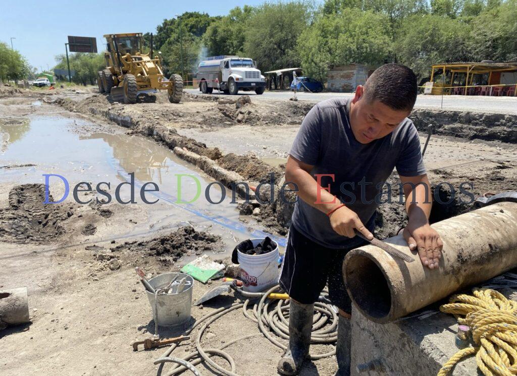 Repara COMAPA importante fuga de agua
