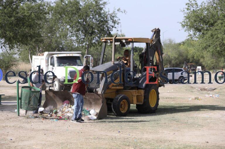 Activan jornada de limpieza en parques y plazas