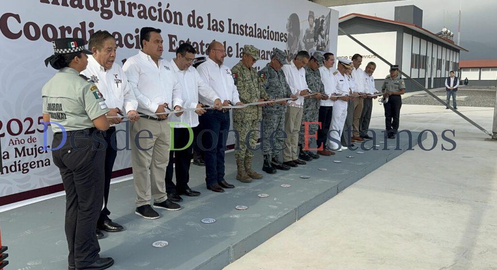 Inauguran gobernador y mandos militares, instalaciones de la Guardia Nacional