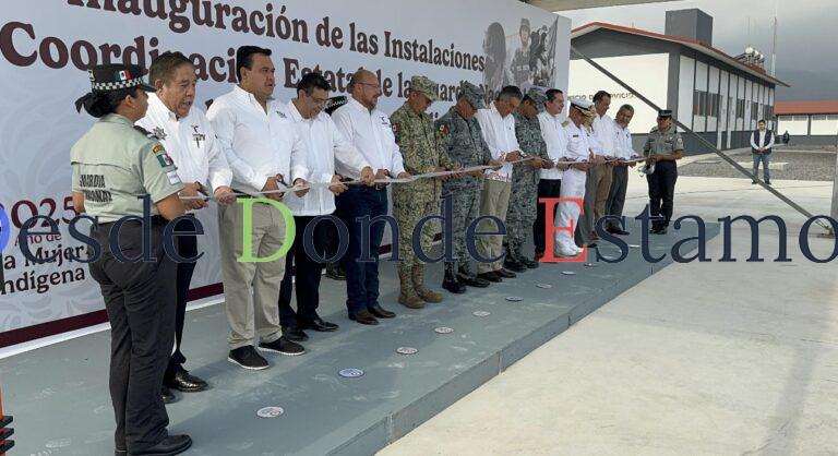 Inauguran gobernador y mandos militares, instalaciones de la Guardia Nacional