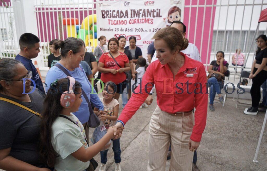 Impulsan salud infantil en brigada “Tocando corazones”