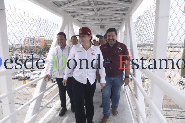 Inauguran puente peatonal en Colinas del sur