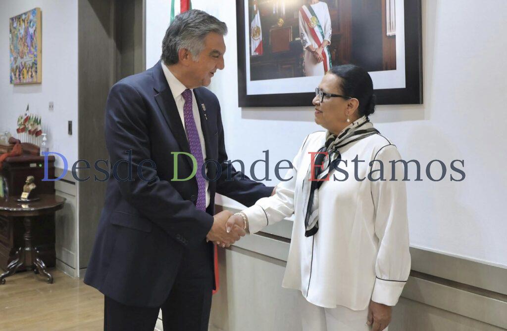 Se reúne gobernador Américo Villarreal con Rosa Icela Rodríguez en SEGOB