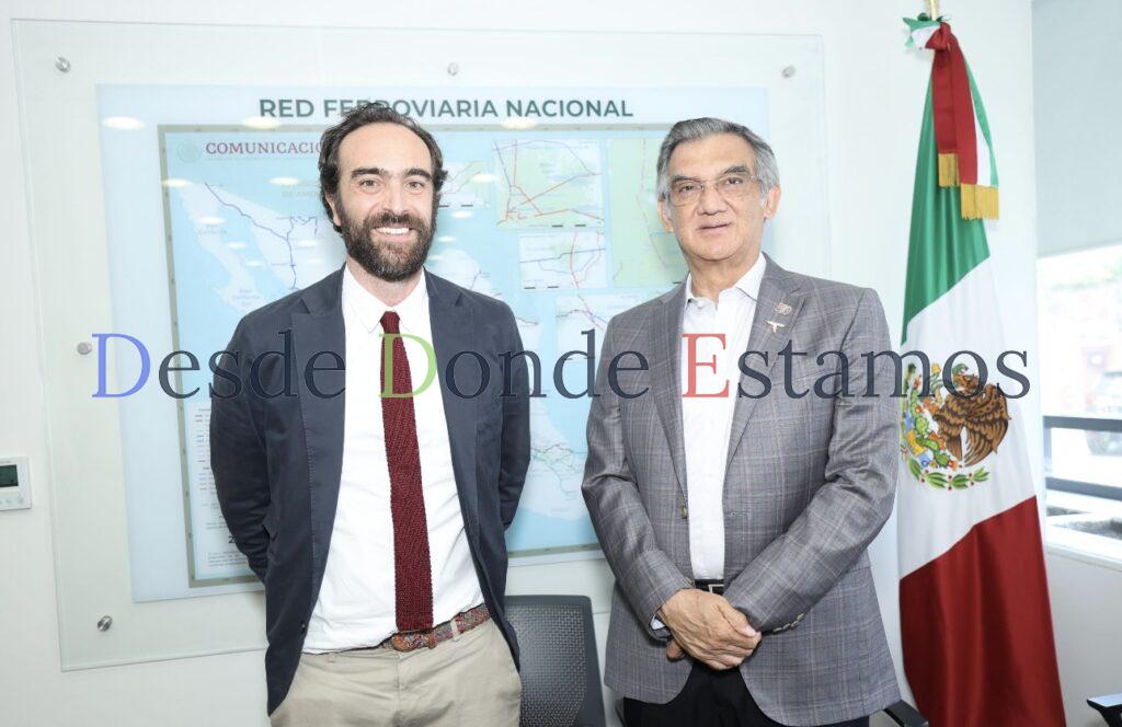 Afinan Américo Villarreal y Andrés Lajous rutas ferroviarias de Tamaulipas