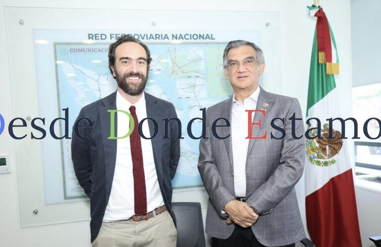 Afinan Américo Villarreal y Andrés Lajous rutas ferroviarias de Tamaulipas