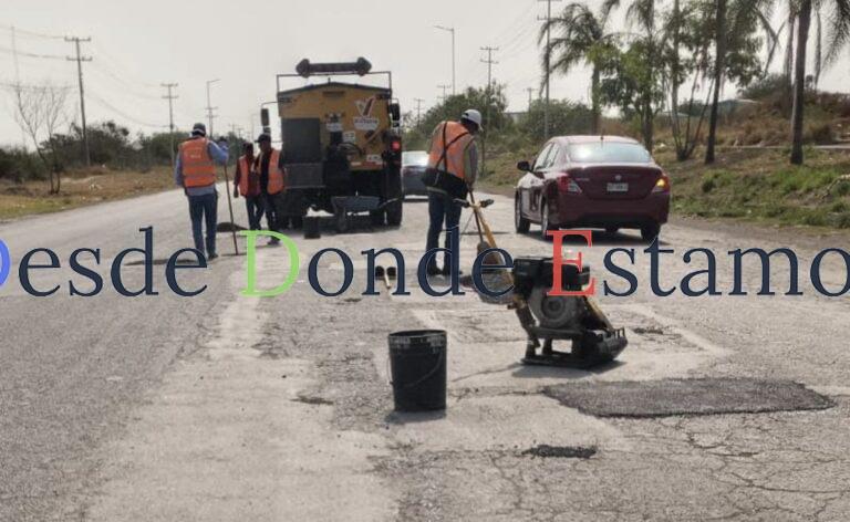 El programa de bacheo permanente sigue sin interrupción