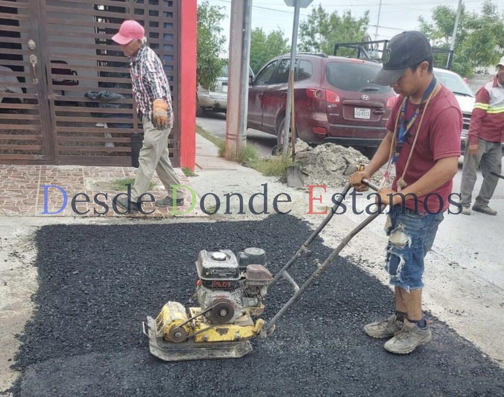 Refuerza Municipio de Nuevo Laredo trabajos de bacheo