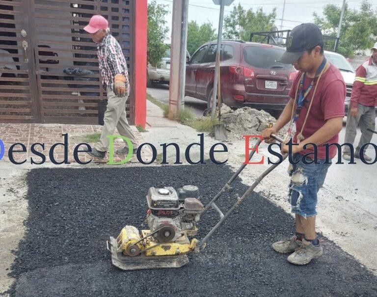 Refuerza Municipio de Nuevo Laredo trabajos de bacheo