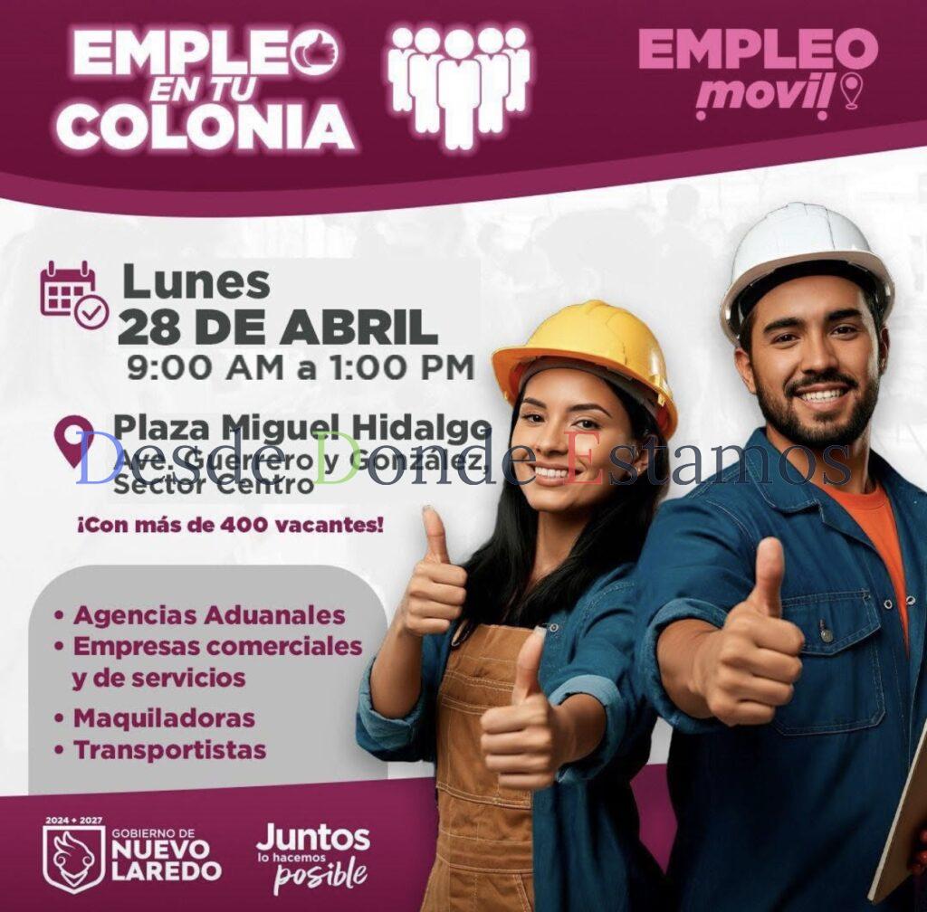 Realizarán Empleo en tu Colonia en Plaza Miguel Hidalgo