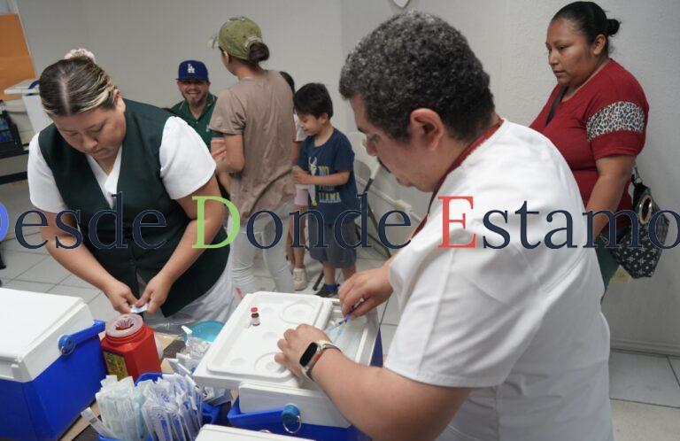 Instalan módulo de vacunación como parte de la Semana Nacional de Salud