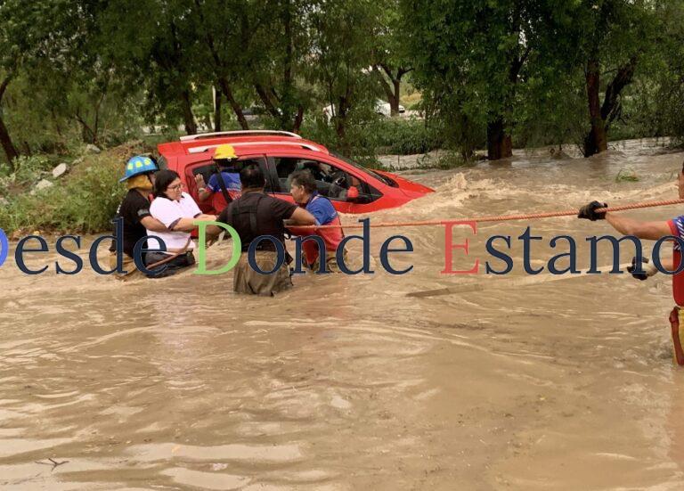Brinda PC Victoria asistencia a población durante torrencial lluvia