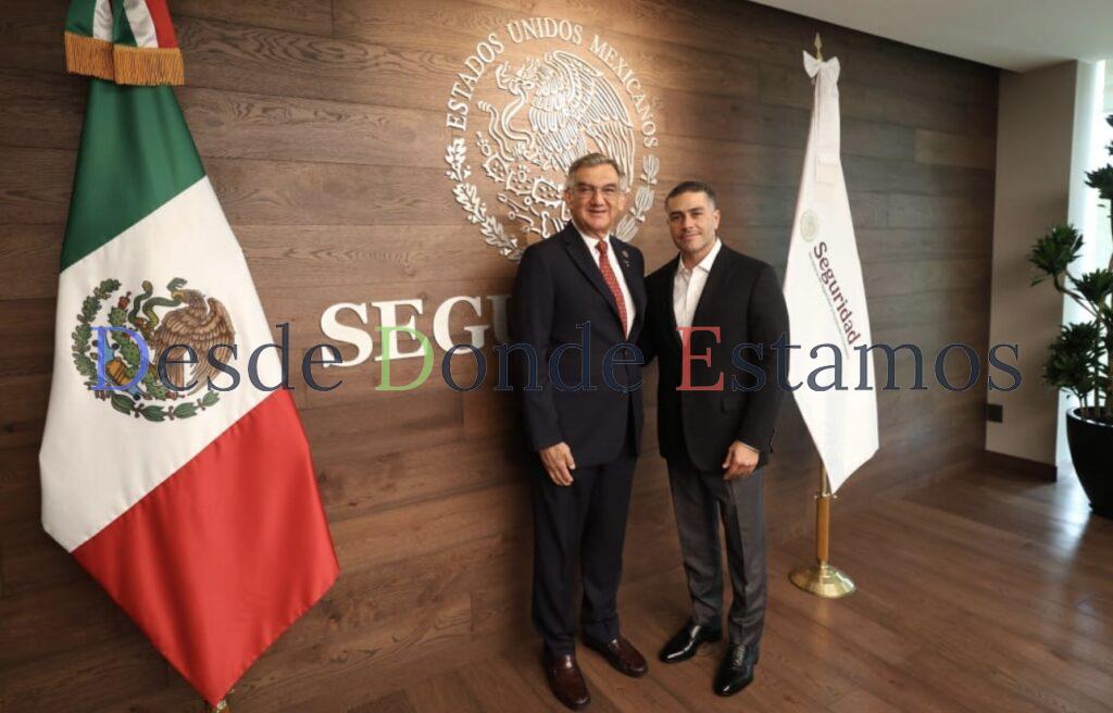 Presenta gobernador avances de seguridad en Tamaulipas a García Harfuch