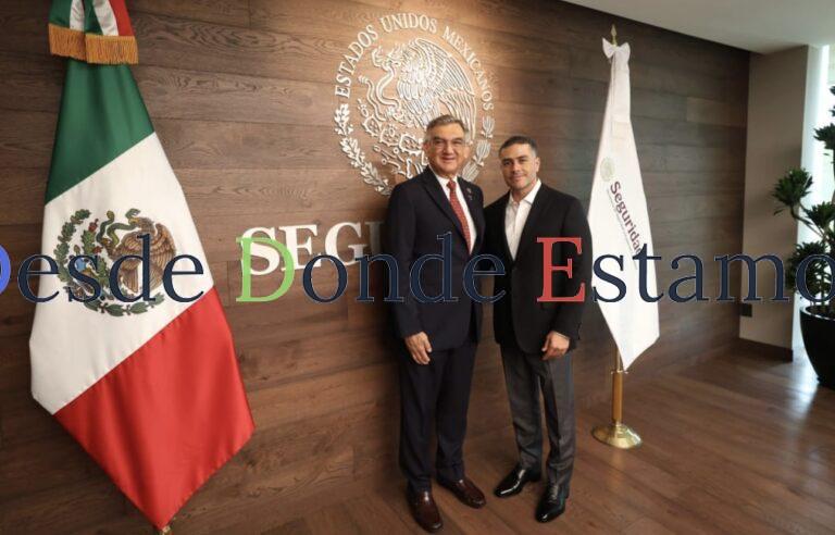 Presenta gobernador avances de seguridad en Tamaulipas a García Harfuch