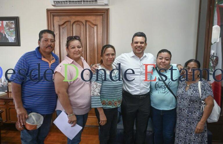 Atiende alcalde a vecinos del ejido Miguel Hidalgo