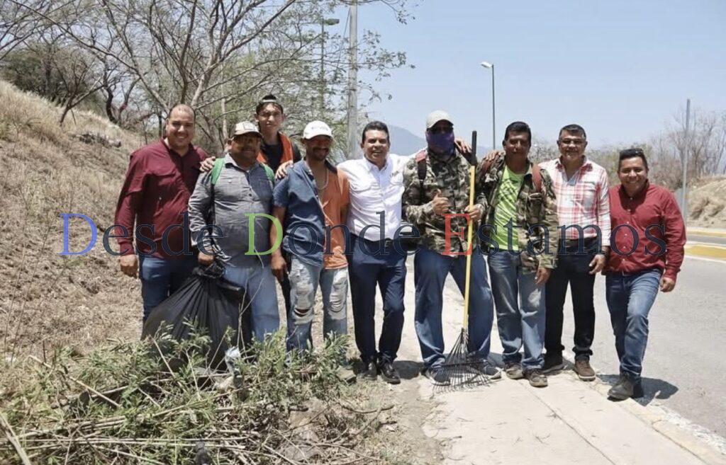 Supervisa alcalde trabajos de limpieza