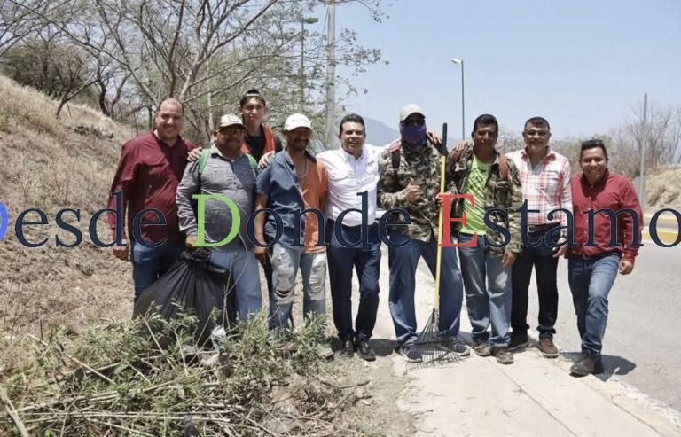 Supervisa alcalde trabajos de limpieza