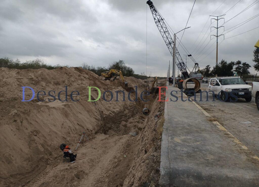 Construcción de colector sanitario transforma infraestructura urbana en Reynosa