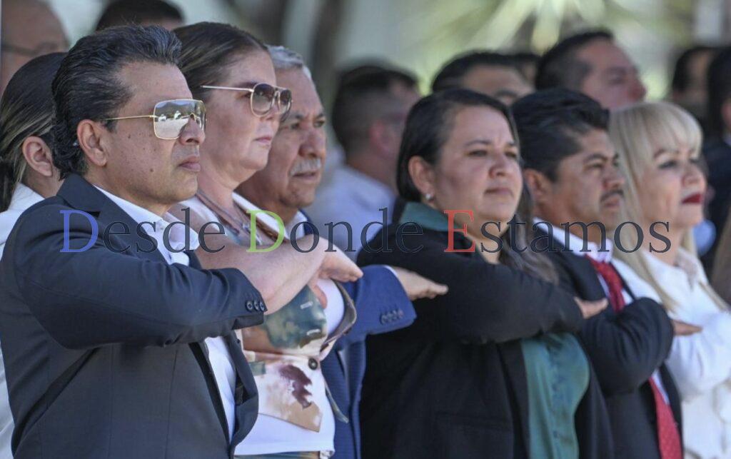 Asiste alcalde de Victoria al evento cívico militar de la 48/a Zona Militar