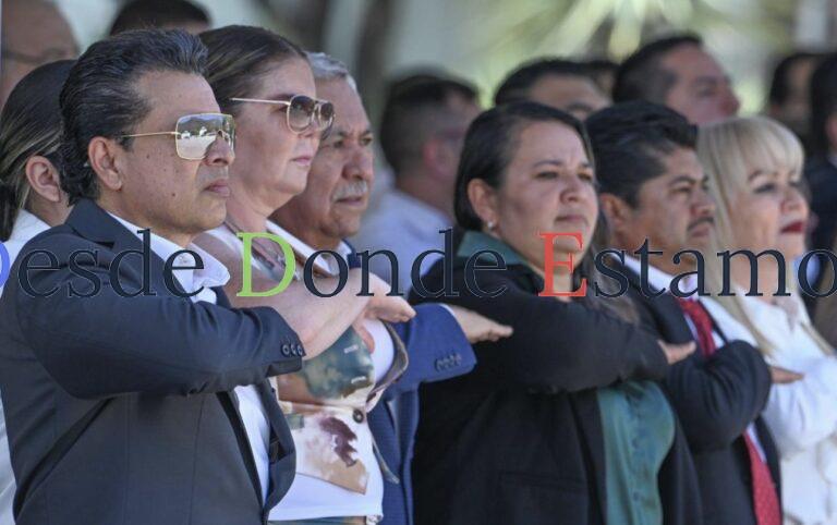 Asiste alcalde de Victoria al evento cívico militar de la 48/a Zona Militar