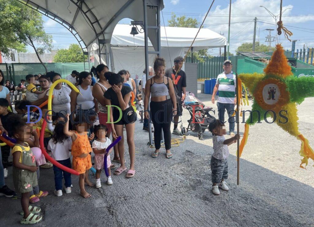 Festejan a niños Migrantes en los albergues del estado