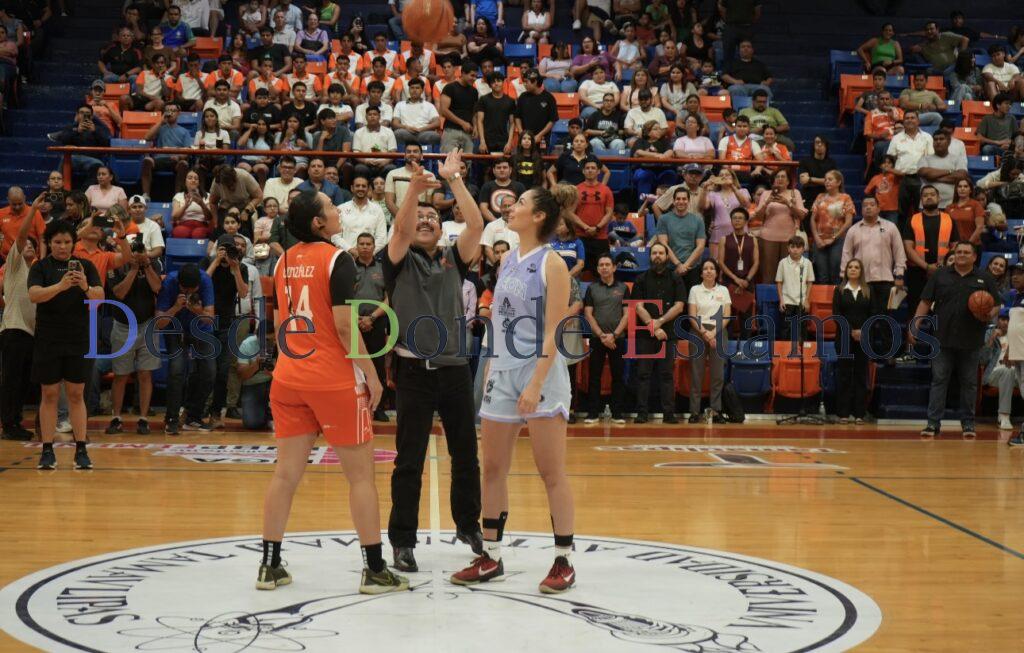 Rector de la UAT inaugura la temporada 2025 de la LNBP Femenil