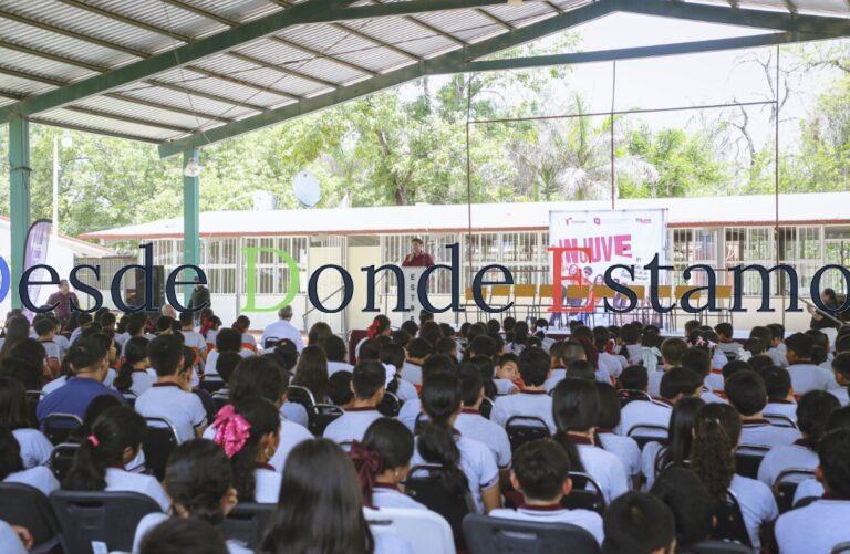 Llevan campaña “Piénsalo Dos Veces” al poblado “El Barretal”