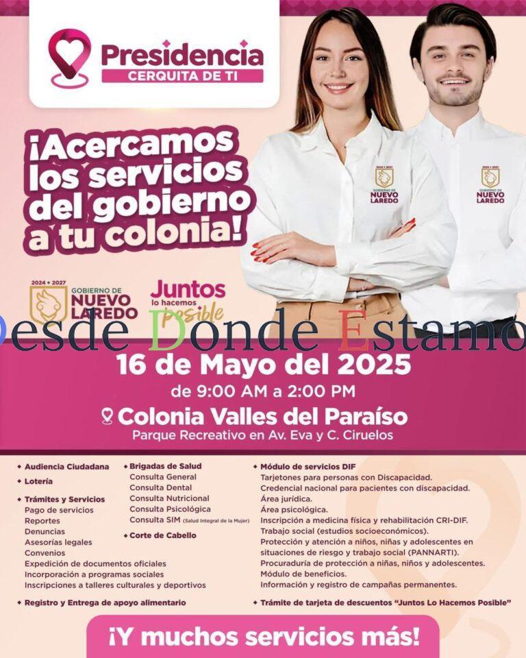 Llevan “Presidencia cerquita de ti” a Valles del Paraíso