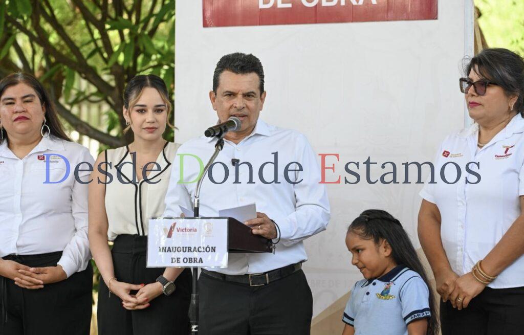 Entrega alcalde techumbre a Jardín de Niños América