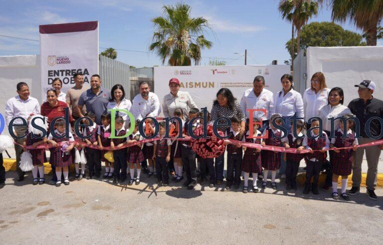 Entrega Carmen Lilia obras de infraestructura educativa