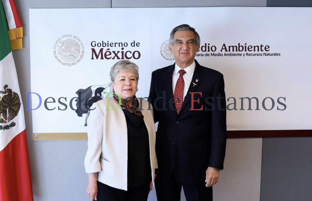 Se reúne Américo Villarreal con Secretaria de SEMARNAT