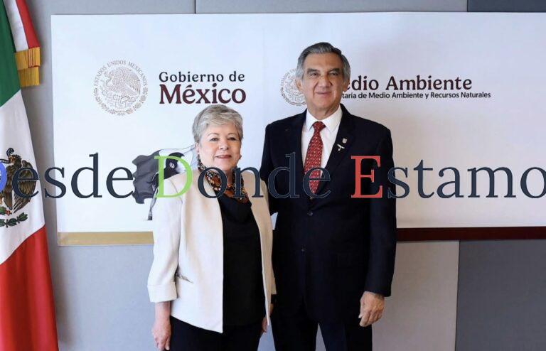 Se reúne Américo Villarreal con Secretaria de SEMARNAT