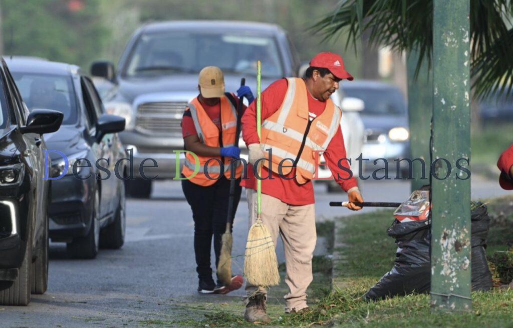 Intenso programa de limpieza en calles y avenidas